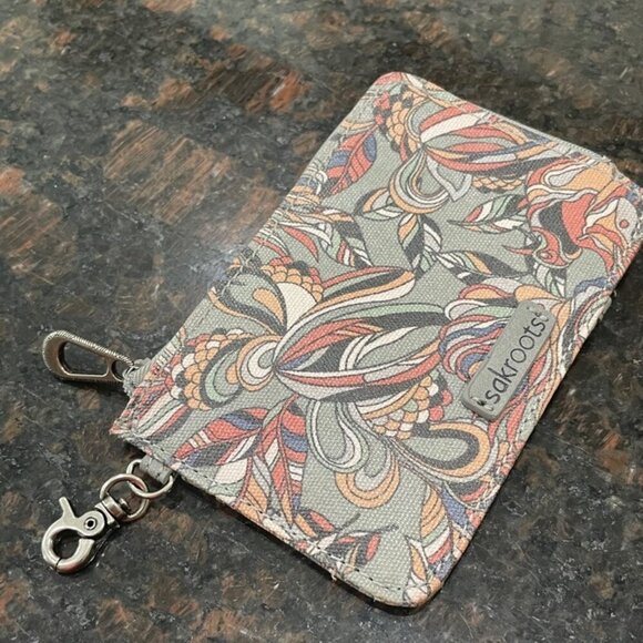 SAKROOTS KEYCHAIN MINI WALLET GRAY MULTICOLORS - Picture 5 of 15